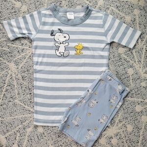 Hanna Andersson Snoopy & Woodstock Short John Pajamas